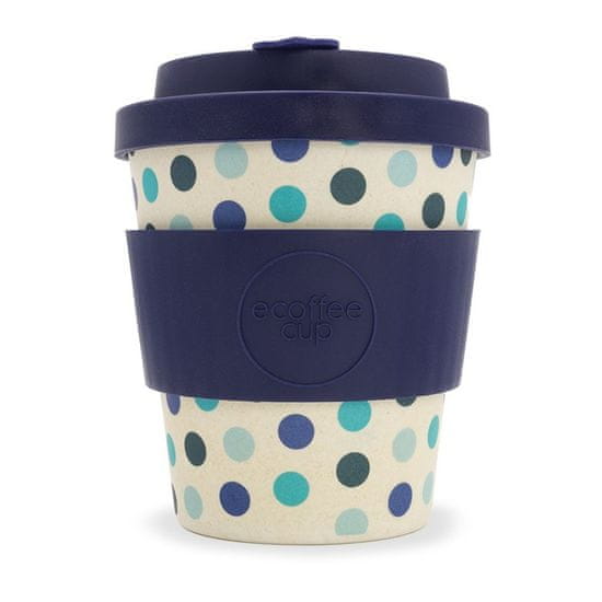 Ecoffee cup Blue polka, bambusz bögre 240 ml