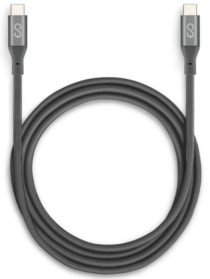 EPICO Töltő / Adatkábel EPICO USB-C az USB-C (3.1)-be fonott 1,8m - space grey 9915141300003