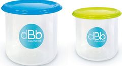 DBB Remond 2 darabból álló fagyasztó tálka készlet tetővel 190 és 300 ml
