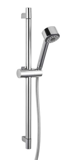 TimeLife 60 cm-es zuhanyzó készlet, rozsdamentes acél, kerek, 150 cm-es tömlő