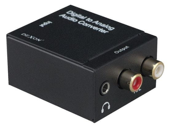 DEXON  koaxiális S / PDIF konverter + TOS-Link / RCA audio NS 71