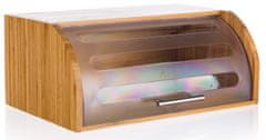 Banquet Bambusz kenyértartó 40,5 × 27 × 17 cm, műanyag fedéllel