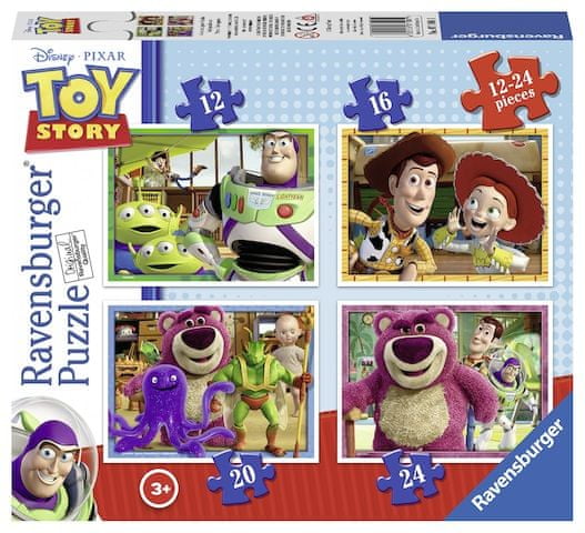 Ravensburger Kirakós játék 071081 Toy Story: Játékháború 4az1-ben