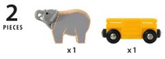 Brio Világ 33969 Elefánt és kocsi