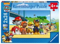 Ravensburger Puzzle 090648 Mancsőrjárat Becsületes kutyák 2x24 rész