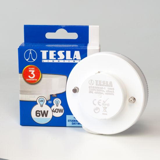 Tesla Lighting LED izzó, GX53, 6W 2pack GX530640-1