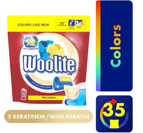Woolite COLOR Keratin gélkapszulák XL 35 db