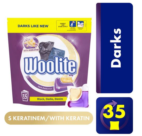 Woolite DARK Keratin gélkapszulák XL 35 db