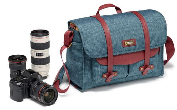 National Geographic AU Messenger M fényképezőgép táska, designos, vízálló, válltáska, tabletre alkalmas zseb
