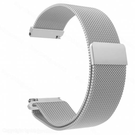 eses Milánói ezüst szíj a Samsung Galaxy Watch 42mm/Samusung Gear sport/ Garmin 3 1430001047 számára