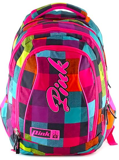 Target Iskolatáska 2 az 1-ben Pink Backpack Rainbow