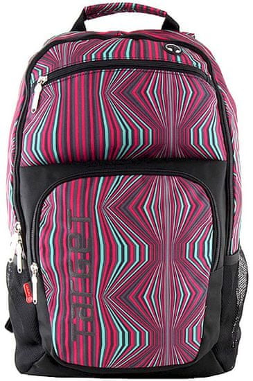 Target Szabadidős hátizsák, rózsaszín-zöld-szürke minta