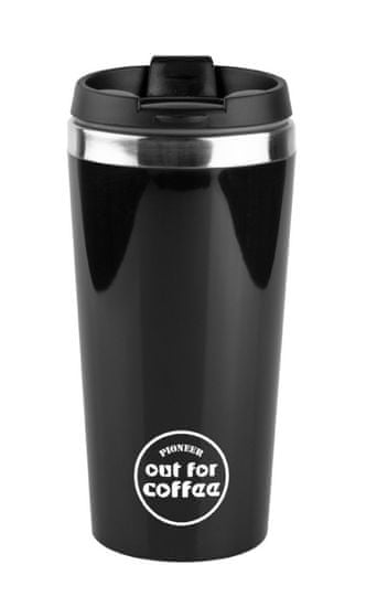 Pioneer Csésze utazáshoz fekete, 420 ml