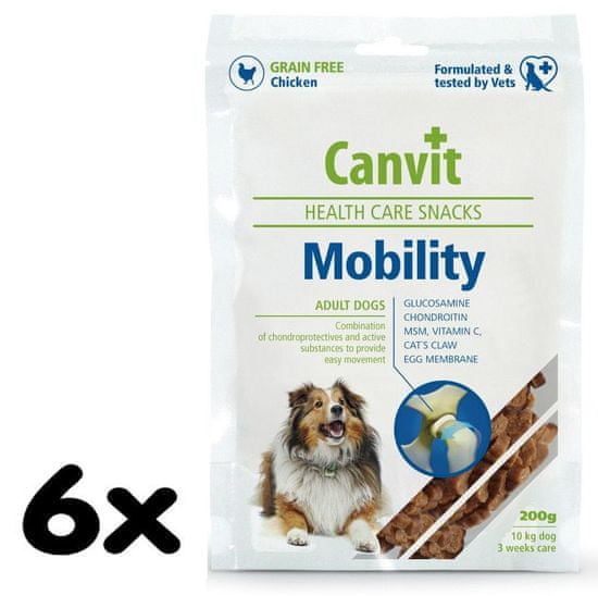 Canvit Mobility Snack Kutyáknak 6 x 200g
