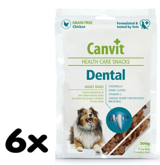 Canvit Dental Snack Kutyáknak 6 x 200 g