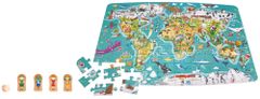 Hape Gyerek puzzle - A Föld térképe 2az1ben