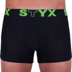 Styx Nagyméretű fekete férfi boxeralsó sport gumi (R962) - méret 4XL