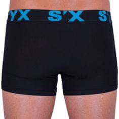 Styx Nagyméretű fekete férfi boxeralsó sport gumi (R961) - méret 4XL