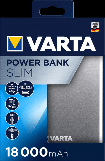 Varta Slim Power Bank 18000 mAh 57967101111