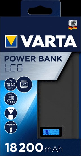 Varta LCD Power Bank 18200 mAh 57972101111