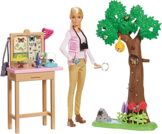 Mattel Entomológus Barbie national geographic játékszett