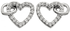 Hot Diamonds Csillogó fülbevaló valódi gyémánttal Flora DE605
