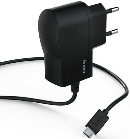 Hama Hálózati töltő micro USB kábellel, 1 A 173670
