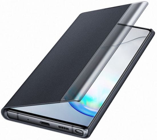 SAMSUNG Clear View Flip tok a Galaxy Note 10+-ra, fekete (EF-ZN975CBEGWW)