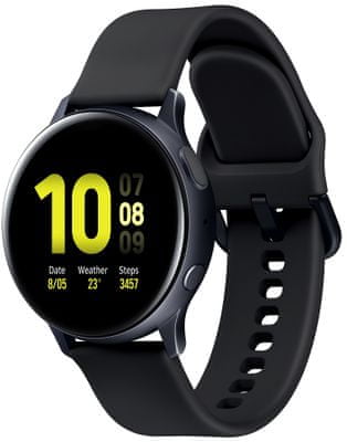 Samsung Galaxy Watch Active 2 okosóra, fejlett sportfunkciók, GPS, Glonass, Galileo, pulzusmérő, vízálló, katonai tartósság, digitális forgatható funkciógyűrű