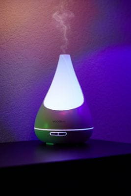 Intelligens diffúzor és légnedvesítő Vocolinc Smart Aroma Diffuser Flowerbud, ultrahangos technológia, LED világítás, alkalmazással, hanggal, Wi-Fi - vel vezérelhető