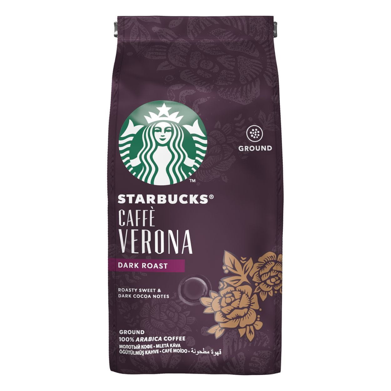 Starbucks Őrölt kávé Dark Cafe Verona 200 g