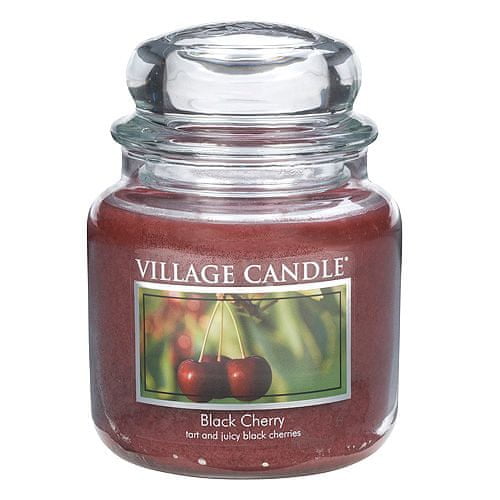 Village Candle Gyertya egy üvegedénybe falusi gyertya, Fekete cseresznye, 454 g