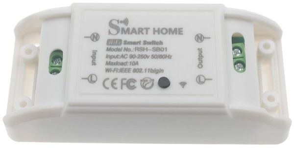 Wi-Fi relé IQ-Tech SmartLife SB001, Automatizálás, Intelligens otthon, Távkapcsolás, Vezérlés, Ki, Be kapcsolás