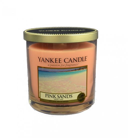 Yankee Candle Pink Sands, kicsi dekor gyertya, 198 g