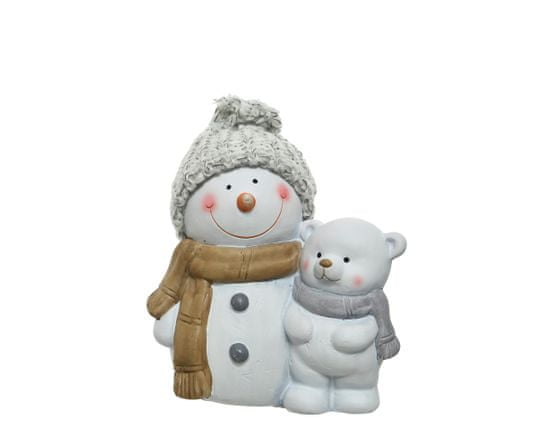 Kaemingk Karácsonyi dekoráció „Hóember macival“