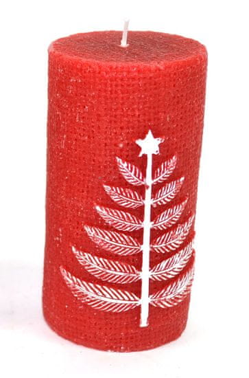 DUE ESSE Karácsonyi dekoráció gyertya 11 cm, karácsonyfa
