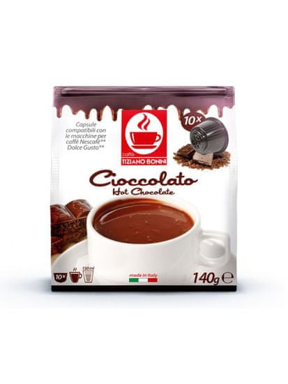 Tiziano Bonini Chocolate kapszulák Dolce Gusto kávéfőzőhöz 10 db