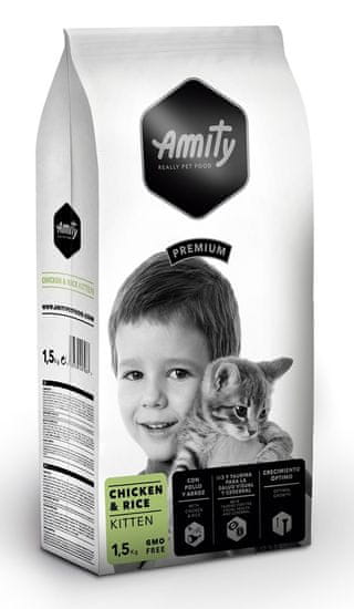 Amity Premium cat KITTEN Chicken & Rice 1,5 kg
