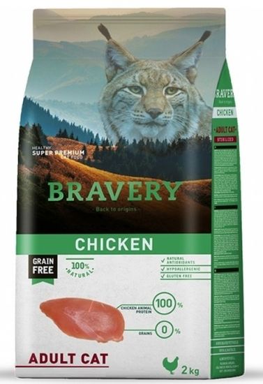 Bravery Cat ADULT Grain Free chicken 2 kg