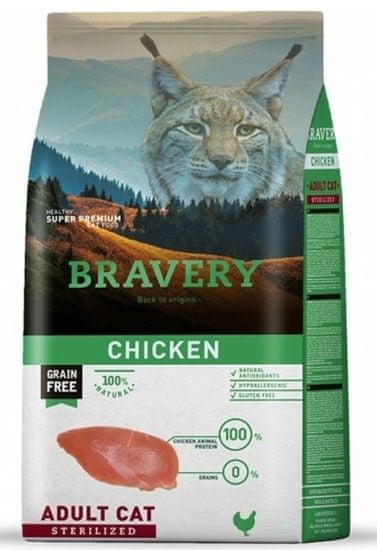 Bravery Cat STERILIZED chicken 7 kg