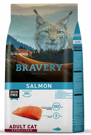 Bravery Cat Adult Sterilized Salmon 2 kg
