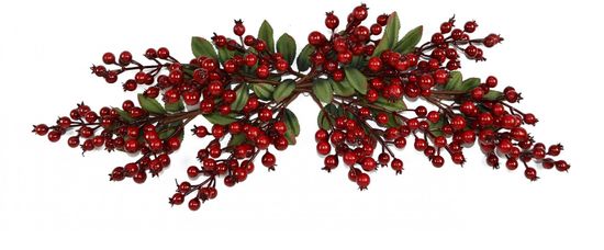 DUE ESSE Karácsonyi dekoráció, gally erdei bogyókkal, 65 cm
