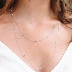 Hot Diamonds Luxus ezüst nyaklánc topázzal és valódi gyémánttal Willow DN131