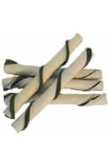 Magnum Rawhide roll stick 5" 12,5 cm (kb. 40 db) zöld/fehér