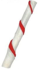 Magnum Rawhide roll stick 5" 12,5 cm (kb. 40 db) piros/fehér