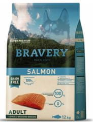 Bravery Dog ADULT Large / Medium Grain Free salmon 12 kg