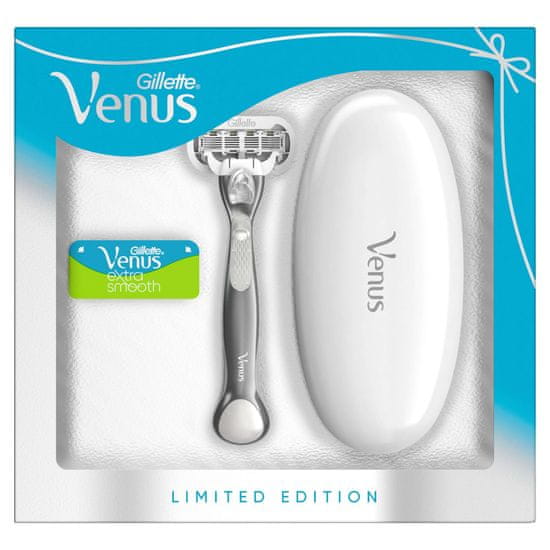 Gillette Venus Extra Smooth Platinum Ajándékcsomagolás Borotva + borotvabetét + Utazótáska