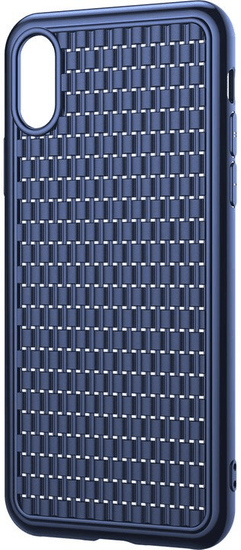 BASEUS BV Weaving Series védőfedél iPhone XR modell számára, kék, WIAPIPH61-BV03