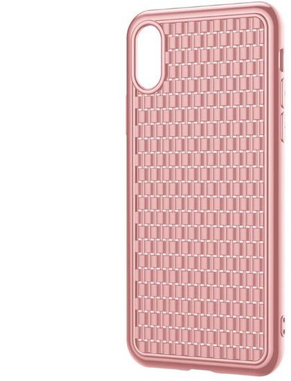 BASEUS BV Weaving Series védőfedél iPhone XR modell számára, rózsaszín, WIAPIPH61-BV04