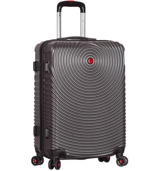 Sirocco Utazó bőrönd T-1157/3-L ABS - charcoal